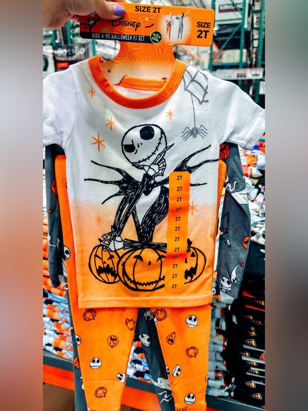 NWT Disney Kids 4PC Halloween PJ Set size 2T